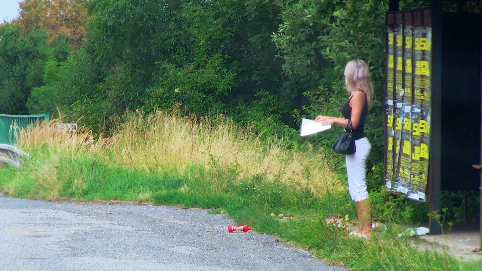 Hot Blonde Hitchhiker