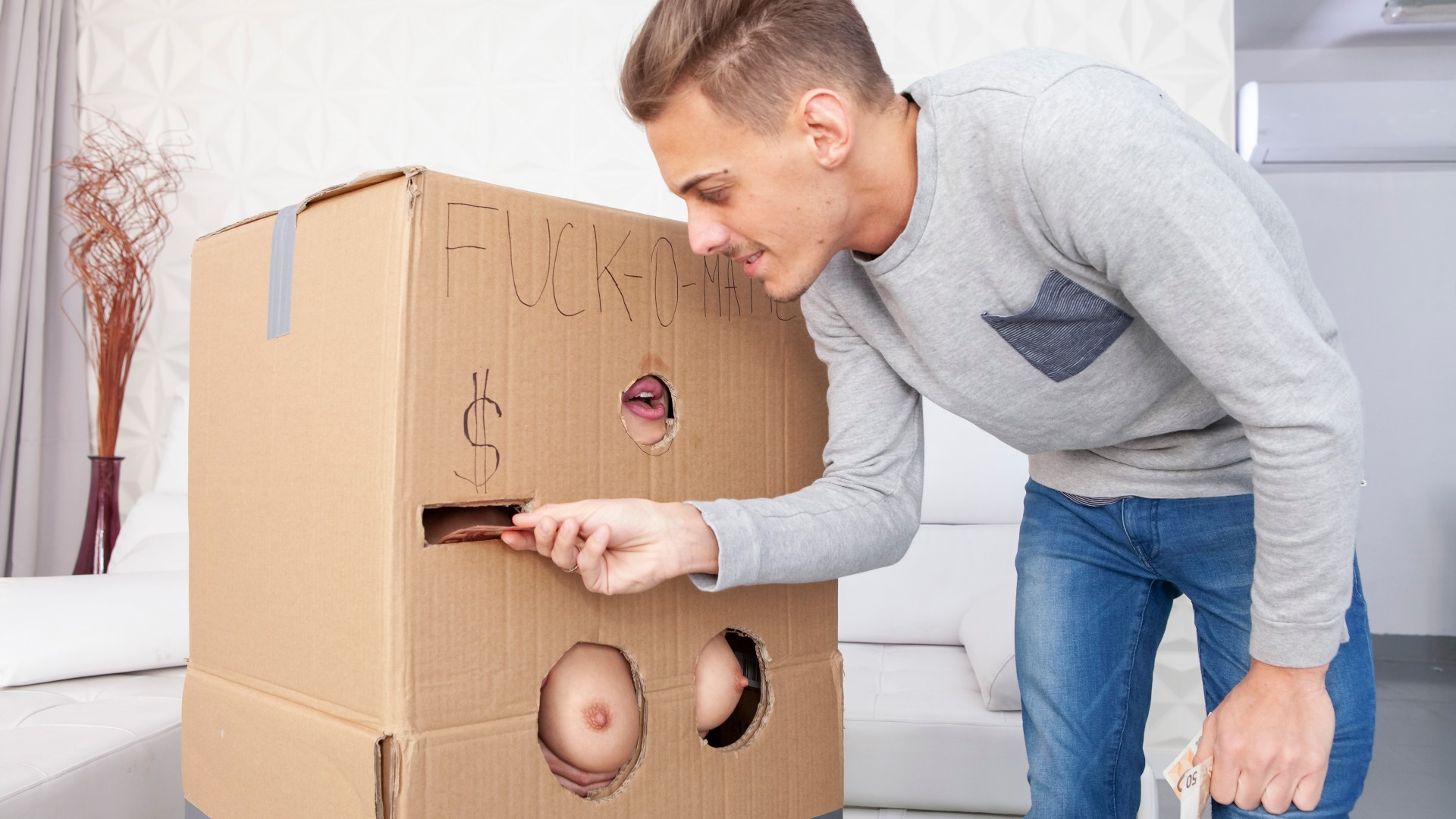 Makeshift Cardboard Gloryhole 6